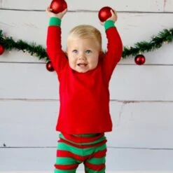 Adults And Kids Red With GreenStripe Christmas Pajamas And Hanukkah Pajamas 11 Adults And Kids Red With GreenStripe Christmas Pajamas And Hanukkah Pajamas -Jewellery Paradise il fullxfull.1995577335 k5v6