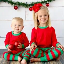 Adults And Kids Red With GreenStripe Christmas Pajamas And Hanukkah Pajamas 10 Adults And Kids Red With GreenStripe Christmas Pajamas And Hanukkah Pajamas -Jewellery Paradise il fullxfull.1995577341 rgb9