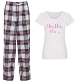 Ladies Christmas Pyjamas Ho Ho Ho PJ's Pyjamas Trousers 7 Ladies Christmas Pyjamas Ho Ho Ho PJ's Pyjamas Trousers -Jewellery Paradise il fullxfull.1997428518 mx8i