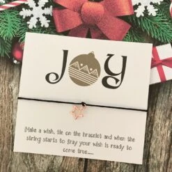 Set 6 Christmas Card Wish String Gift Vintage Wreath Choice Of Charm Bracelet Y60 WHITE 14 Set 6 Christmas Card Wish String Gift Vintage Wreath Choice Of Charm Bracelet Y60 WHITE -Jewellery Paradise il fullxfull.2032375190 sxx0