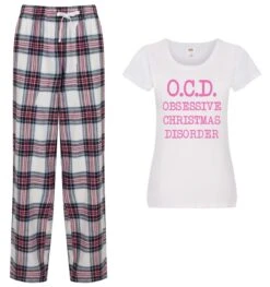 Ladies Christmas Pyjamas OCD Obsessive Christmas Disorder PJ's Pyjamas Trousers 7 Ladies Christmas Pyjamas OCD Obsessive Christmas Disorder PJ's Pyjamas Trousers -Jewellery Paradise il fullxfull.2045000681 afua