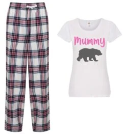 Ladies Mummy Bear Pyjamas Christmas PJ's Pyjamas Trousers -Jewellery Paradise il fullxfull.2060940541 qyse
