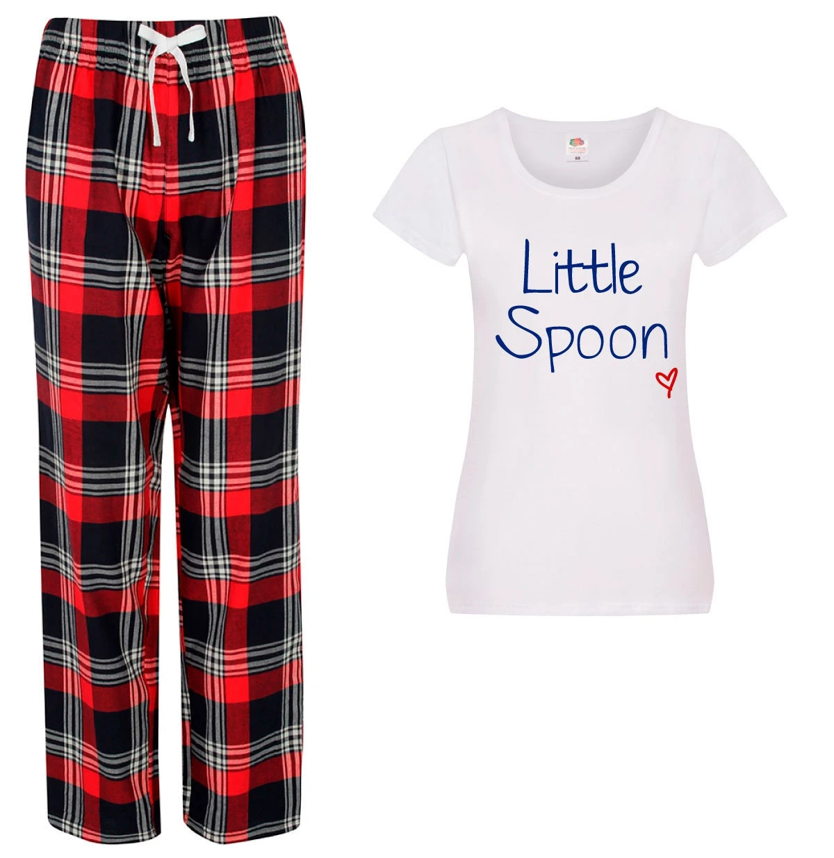 Little Spoon PJ's Pyjamas Honeymoon Tartan Valentines Christmas Gift 3 Little Spoon PJ's Pyjamas Honeymoon Tartan Valentines Christmas Gift - Image 2