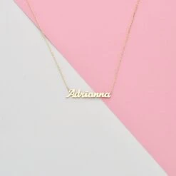 14k Solid Gold Name Necklace , Personalized Name Necklace , Gold Name Necklace , Personalized Jewelry , Personalized Gift , Christmas Gift -Jewellery Paradise il fullxfull.2069591492 lqap