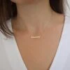 14k Solid Gold Name Necklace , Personalized Name Necklace , Gold Name Necklace , Personalized Jewelry , Personalized Gift , Christmas Gift