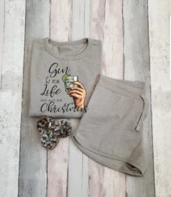 Winner Winner Christmas Dinner Pyjamas, Cute Christmas PJS, Women's Christmas Pyjamas, Merry Little Christmas, Xmas Pyjamas, Holiday Pjs