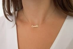 14k Solid Gold Name Necklace , Personalized Name Necklace , Gold Name Necklace , Personalized Jewelry , Personalized Gift , Christmas Gift -Jewellery Paradise il fullxfull.2117163711 h00f