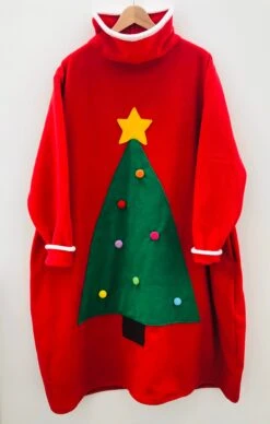 Christmas Jumper - Ugly Christmas Jumper Wearable Blanket- Dressing Gown- House Coat - Changing Robe - Oversized Jumper- Snuggly Robe