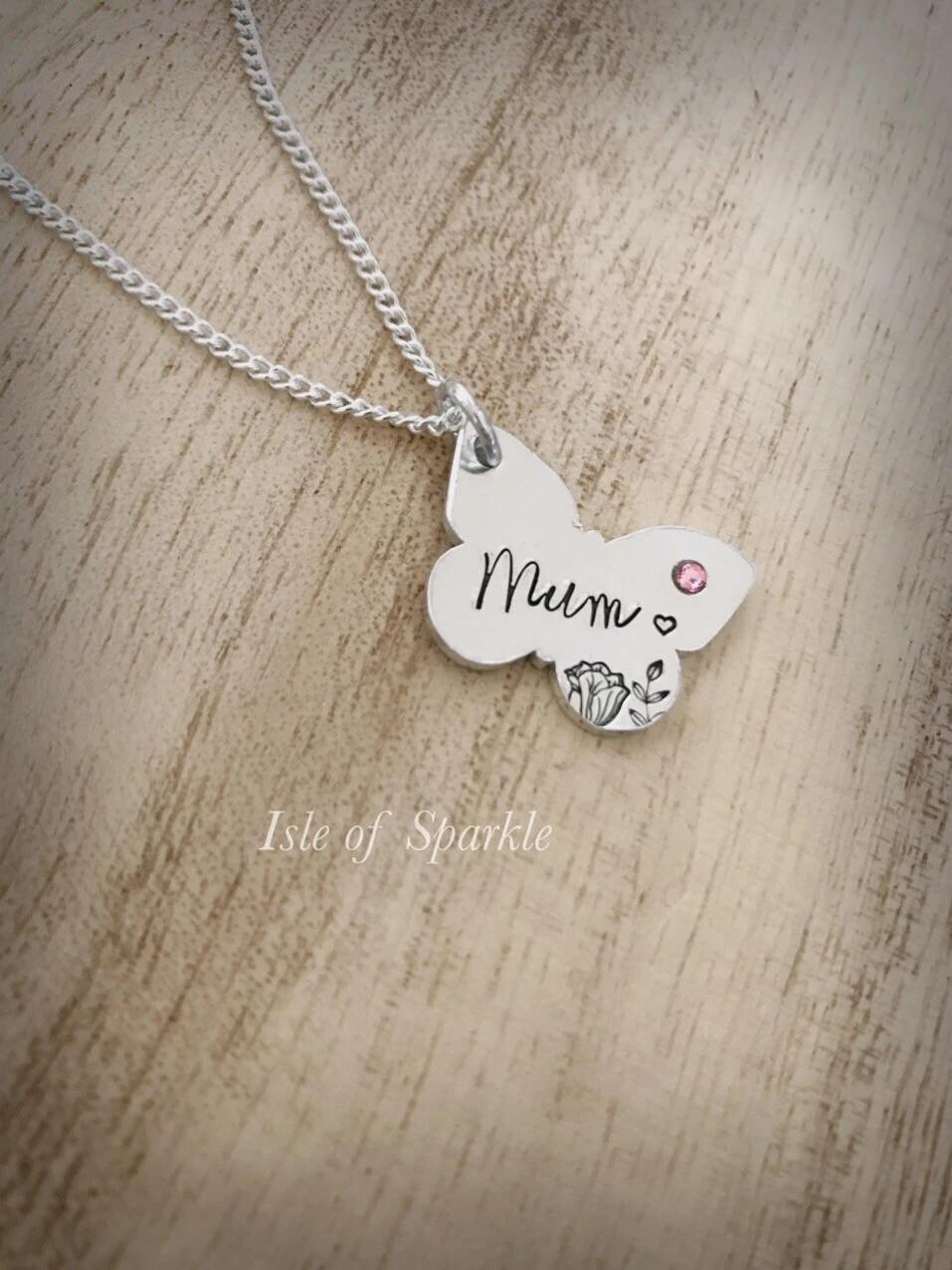 Hand Stamped Butterfly Necklace Pendant For Mother’s Day Mum Mummy Nan Nanny Gran Grandma Auntie Gift Birthday Christmas Pretty Keepsake 3 Hand Stamped Butterfly Necklace Pendant For Mother’s Day Mum Mummy Nan Nanny Gran Grandma Auntie Gift Birthday Christmas Pretty Keepsake