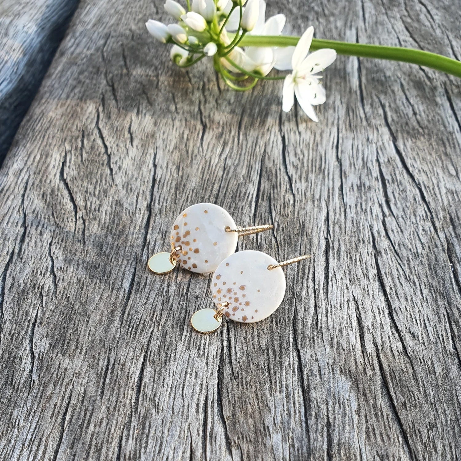 Boho Wedding Earrings - JULIETTE (Christmas Jewel) - La Belle Au Bois 8 Boho Wedding Earrings - JULIETTE (Christmas Jewel) - La Belle Au Bois - Image 6