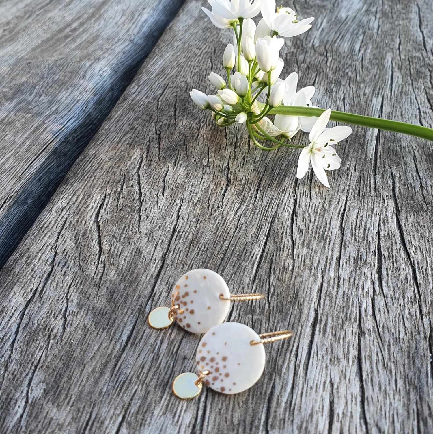 Boho Wedding Earrings - JULIETTE (Christmas Jewel) - La Belle Au Bois 9 Boho Wedding Earrings - JULIETTE (Christmas Jewel) - La Belle Au Bois - Image 7