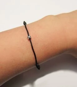 Black Diamond Bracelet, Solitaire Men's Diamond Charm Simple Genuine Diamond, Satin Cord Sterling Silver Christmas Gift For Him Idea Husband 19 Black Diamond Bracelet, Solitaire Men's Diamond Charm Simple Genuine Diamond, Satin Cord Sterling Silver Christmas Gift For Him Idea Husband -Jewellery Paradise il fullxfull.2371760840 37ic