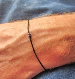 Black Diamond Bracelet, Solitaire Men's Diamond Charm Simple Genuine Diamond, Satin Cord Sterling Silver Christmas Gift For Him Idea Husband 16 Black Diamond Bracelet, Solitaire Men's Diamond Charm Simple Genuine Diamond, Satin Cord Sterling Silver Christmas Gift For Him Idea Husband -Jewellery Paradise il fullxfull.2419369087 shsn