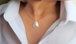 Dainty Rose Gold Filled Necklace Choker Seashell Teardrop Pendant White Christmas Gift. For Her. Boho Art Deco. Womens Accessories Jewelry 12 Dainty Rose Gold Filled Necklace Choker Seashell Teardrop Pendant White Christmas Gift. For Her. Boho Art Deco. Womens Accessories Jewelry -Jewellery Paradise il fullxfull.2430126986 eo0g