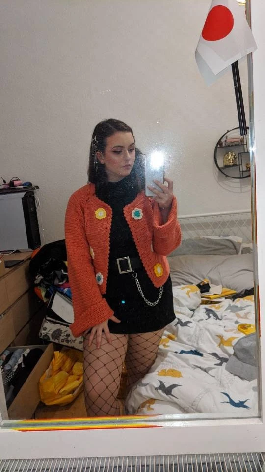 Made To Order Crochet Cardigan Knitted Cardigan Hand Made Flower Girl Pattern Cardigan Halloween Christmas Gift Wool Hippy Festival Clothes 6 Made To Order Crochet Cardigan Knitted Cardigan Hand Made Flower Girl Pattern Cardigan Halloween Christmas Gift Wool Hippy Festival Clothes - Image 4