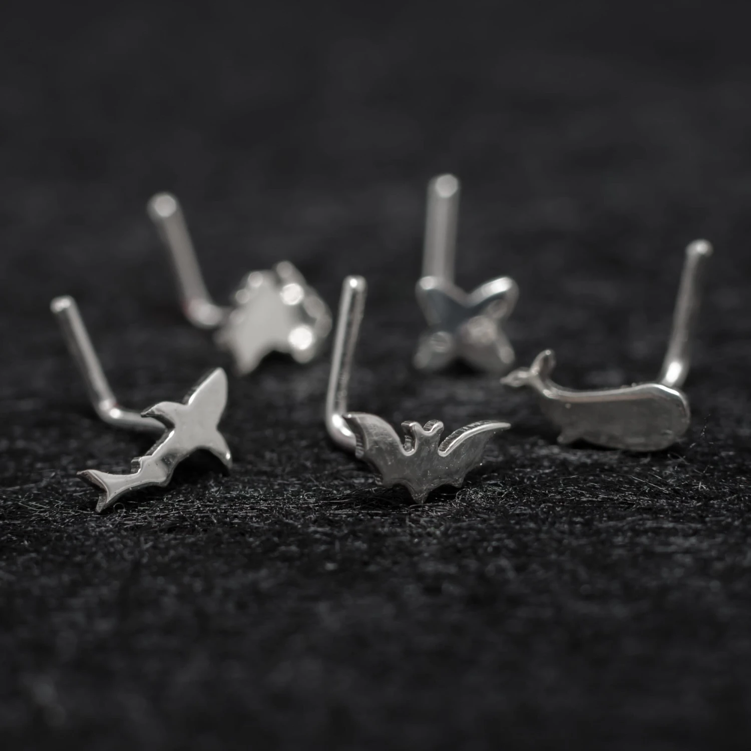 Christmas Tree Hand Cut Sterling Silver Nose Stud. Christmas Gift. Tiny Christmas Nose Stud. Unique Christmas Nose Piercing. L-shape Post. 10 Christmas Tree Hand Cut Sterling Silver Nose Stud. Christmas Gift. Tiny Christmas Nose Stud. Unique Christmas Nose Piercing. L-shape Post. - Image 8