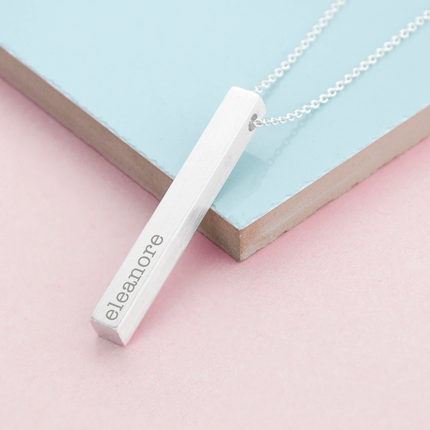 Personalised Vertical Bar Necklace- Engraved Necklace - Birthday Gift - For Her - Valentines Gift - Daughter Gift - Christmas - Bar Necklace 5 Personalised Vertical Bar Necklace- Engraved Necklace - Birthday Gift - For Her - Valentines Gift - Daughter Gift - Christmas - Bar Necklace - Image 3