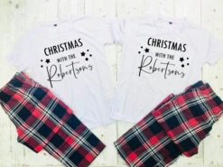 Family Christmas Pyjamas, Family Pyjamas, Christmas Pyjamas, Matching Pyjamas, Personalised Pyjamas, Christmas Eve Box, Couples Pyjamas