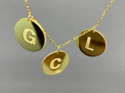 Initial Necklace Kate Middleton, Inspired, Gold Coin Initials, Initial Necklace , Gold Initial Necklace, Christmas Gifts, Birthday Gift -Jewellery Paradise il fullxfull.2564964284 48dx