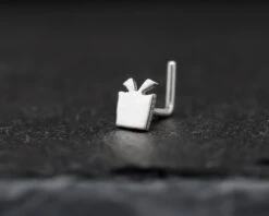 Christmas Gift Hand Cut Sterling Silver Nose Stud. Christmas Gift. Tiny Christmas Nose Stud. Unique Nose Piercing. L-shape Post. 17 Christmas Gift Hand Cut Sterling Silver Nose Stud. Christmas Gift. Tiny Christmas Nose Stud. Unique Nose Piercing. L-shape Post. -Jewellery Paradise il fullxfull.2575879952 qlmj