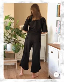 Wide Leg Trousers•Elastic Waist•Loungewear Culottes•Lounge Bottoms•Leisurewear•Comfy Pants•Unique Gift•Handmade•Christmas Gift•Christmas2020 -Jewellery Paradise il fullxfull.2613163646 ij8e
