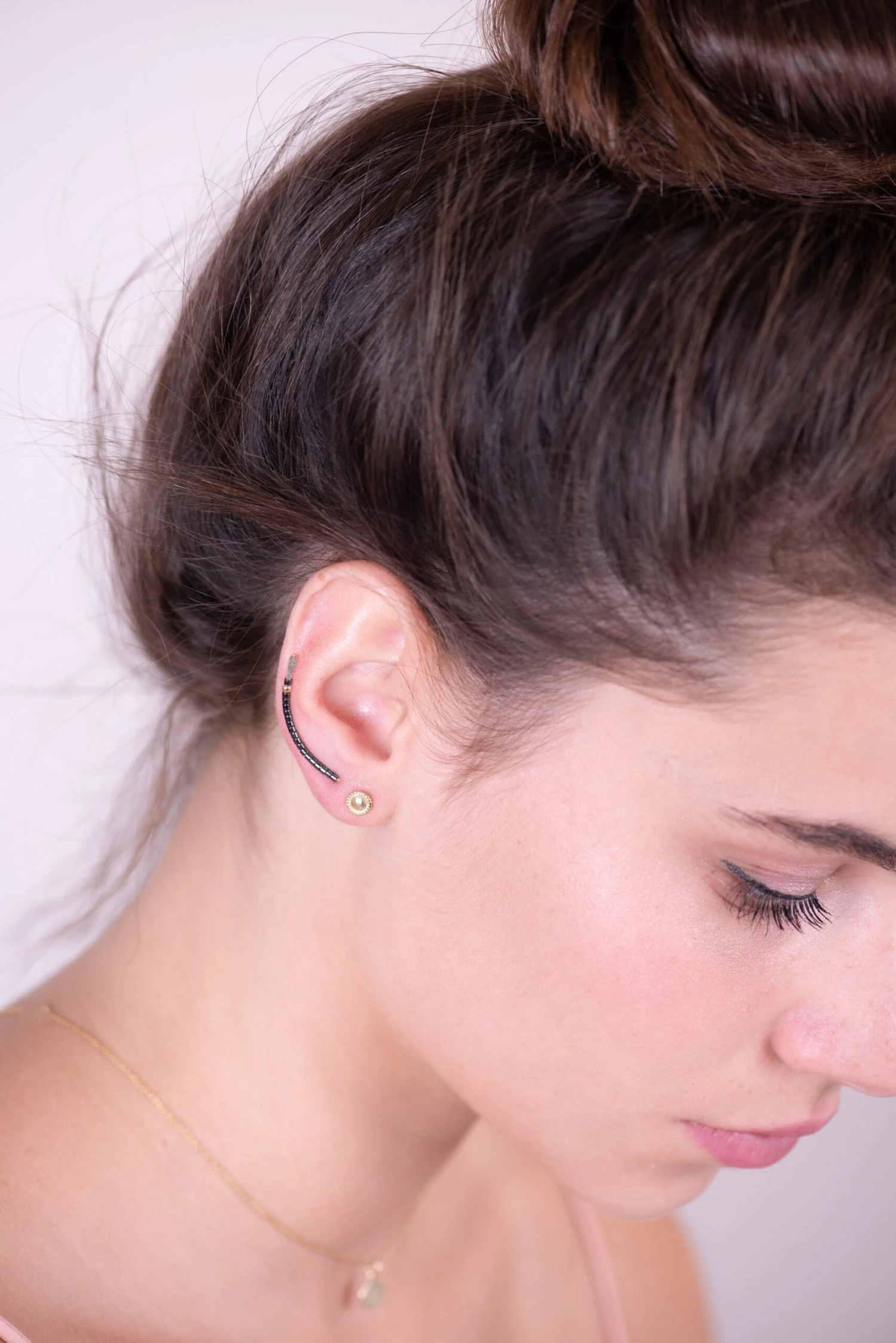 Gold Ear Climbers, Beaded Ear Climber, Champagne Ear Climber, Long Earrings, Ear Cuffs, Bar Earrings, Silver Ear Jackets Christmas Gift 7 Gold Ear Climbers, Beaded Ear Climber, Champagne Ear Climber, Long Earrings, Ear Cuffs, Bar Earrings, Silver Ear Jackets Christmas Gift - Image 5