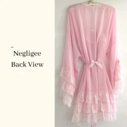 Gorgeous Feminine Negligee Set - Pink Nightgown - Frilly Sleeves - Bridal Gown - Peignoir Set - Honeymoon Lingerie - Christmas Gift For Her 8 Gorgeous Feminine Negligee Set - Pink Nightgown - Frilly Sleeves - Bridal Gown - Peignoir Set - Honeymoon Lingerie - Christmas Gift For Her -Jewellery Paradise il fullxfull.2627882290 760j