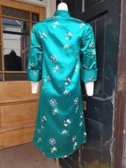 Stunning 1960s 70s Green Satin Oriental Style Jacket Perfect For Christmas Really Gorgeous Colour -Jewellery Paradise il fullxfull.2644725774 bhbi