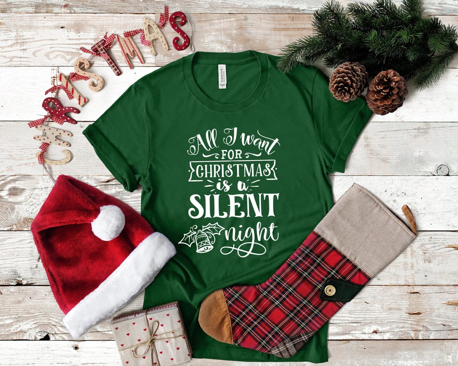 All I Want For Christmas Is A Silent Night Funny Christmas Tshirt 6 All I Want For Christmas Is A Silent Night Funny Christmas Tshirt - Image 4