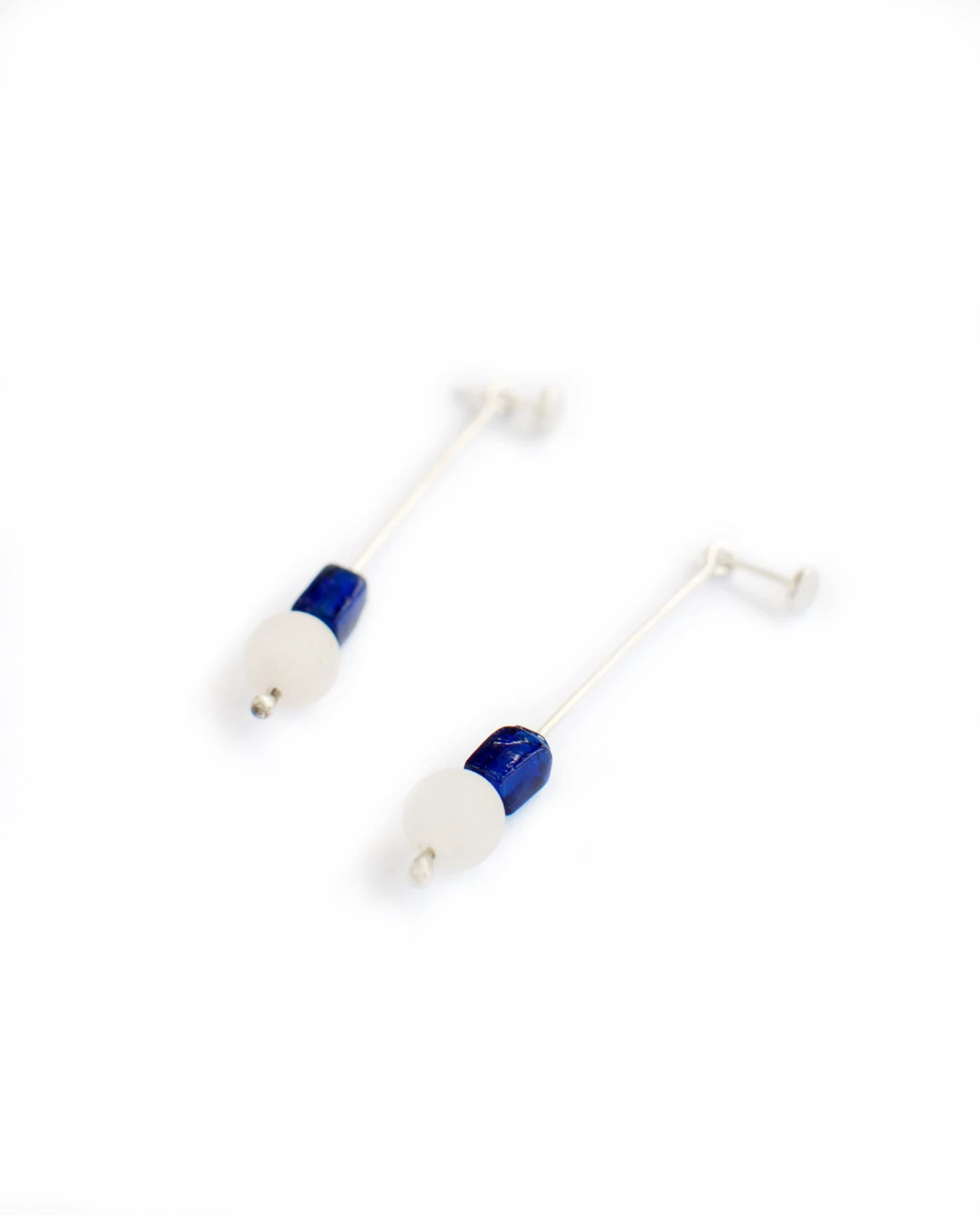 Beaded Long Dangle Ear Jackets, Sterling Silver Earrings, Front And Back Earrings, Ear Jackets Set, Christmas Gift 4 Beaded Long Dangle Ear Jackets, Sterling Silver Earrings, Front And Back Earrings, Ear Jackets Set, Christmas Gift - Image 2