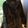 Vintage Mink Faux Fur Jacket With Huge Fur Collar From The 1950's Christmas Present Wedding Party