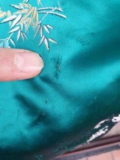 Stunning 1960s 70s Green Satin Oriental Style Jacket Perfect For Christmas Really Gorgeous Colour -Jewellery Paradise il fullxfull.2692388247 sgel