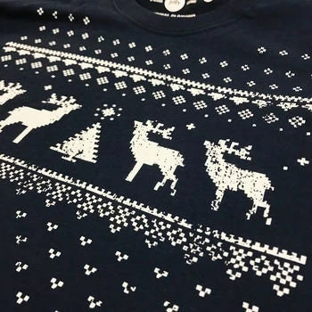 Mens / Festive / Christmas / Christmas Jumper Style Tee / Christmas T-shirt / Christmas Tshirt / Reindeer / Long Sleeved / Gift For Him 10 Mens / Festive / Christmas / Christmas Jumper Style Tee / Christmas T-shirt / Christmas Tshirt / Reindeer / Long Sleeved / Gift For Him - Image 8