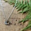 Crescent Moon & Initial Sterling Silver Necklace, 18” Chain, Christmas Gift, Christmas Present, Stocking Filler, Necklace, Personalised Gift -Jewellery Paradise il fullxfull.2711362552 i2bz