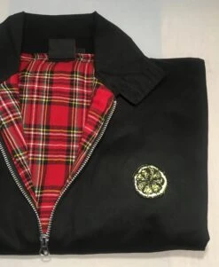 Stone Roses Lemon Spike Island Casual Black Harrington Jacket Classic Vintage Scooter Mod Ska Skinhead Retro Punk Unisex Christmas Present