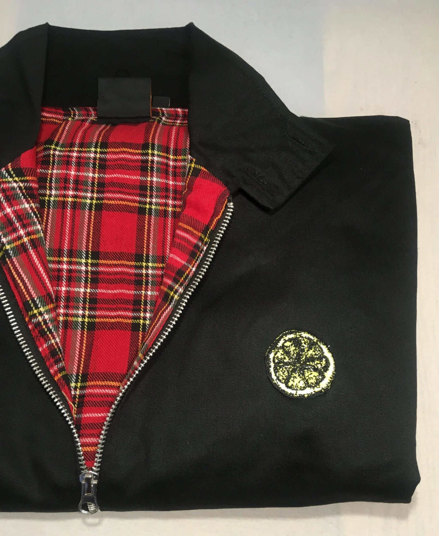 Stone Roses Lemon Spike Island Casual Black Harrington Jacket Classic Vintage Scooter Mod Ska Skinhead Retro Punk Unisex Christmas Present 3 Stone Roses Lemon Spike Island Casual Black Harrington Jacket Classic Vintage Scooter Mod Ska Skinhead Retro Punk Unisex Christmas Present