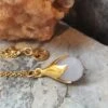 Moonstone Gold Necklace. Natural Gemstone Necklace. Chain Pendant. InkaCreations. Gift For Her. Mother Wife. Birthstone June. Christmas Gift -Jewellery Paradise il fullxfull.2716449558 sq9s