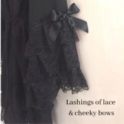 Gorgeous Negligee Set! Christmas Gift For Her - Black Nightgown - Frilly Sleeves - Bridal Gown - Loungewear - Romantic Honeymoon Lingerie 12 Gorgeous Negligee Set! Christmas Gift For Her - Black Nightgown - Frilly Sleeves - Bridal Gown - Loungewear - Romantic Honeymoon Lingerie -Jewellery Paradise il fullxfull.2721226925 noxe