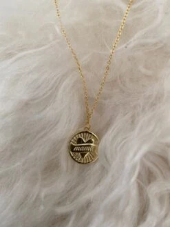 18ct Gold Necklace For Mums - MAMA - Perfect Christmas Gift -Jewellery Paradise il fullxfull.2761807522 9uhv