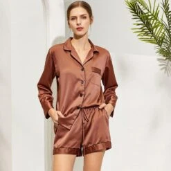 Womens Satin Pyjamas, Sleepwear, Christmas Gift, Gift For Her,Bridesmaids Pajamas, Loungewear, Long Sleeve With Short, Ladies Pjs, Hen Party 18 Womens Satin Pyjamas, Sleepwear, Christmas Gift, Gift For Her,Bridesmaids Pajamas, Loungewear, Long Sleeve With Short, Ladies Pjs, Hen Party -Jewellery Paradise il fullxfull.2818026439 qkpe