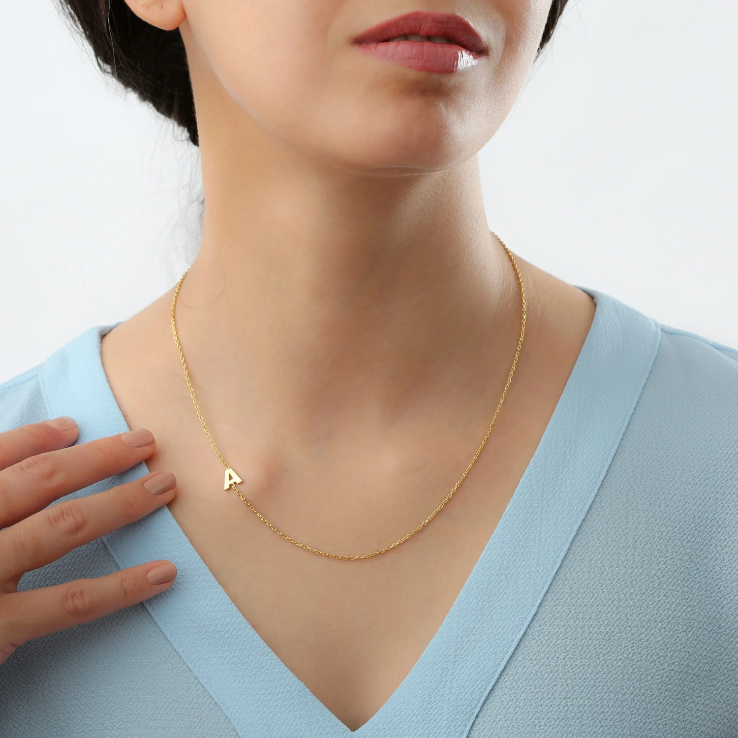 Sideways Initial Necklace, Letter Necklace, 925K Silver Letter Necklace, Initial Cross Necklace, Baptism Necklace, Christmas Gift, 6 Sideways Initial Necklace, Letter Necklace, 925K Silver Letter Necklace, Initial Cross Necklace, Baptism Necklace, Christmas Gift, - Image 4