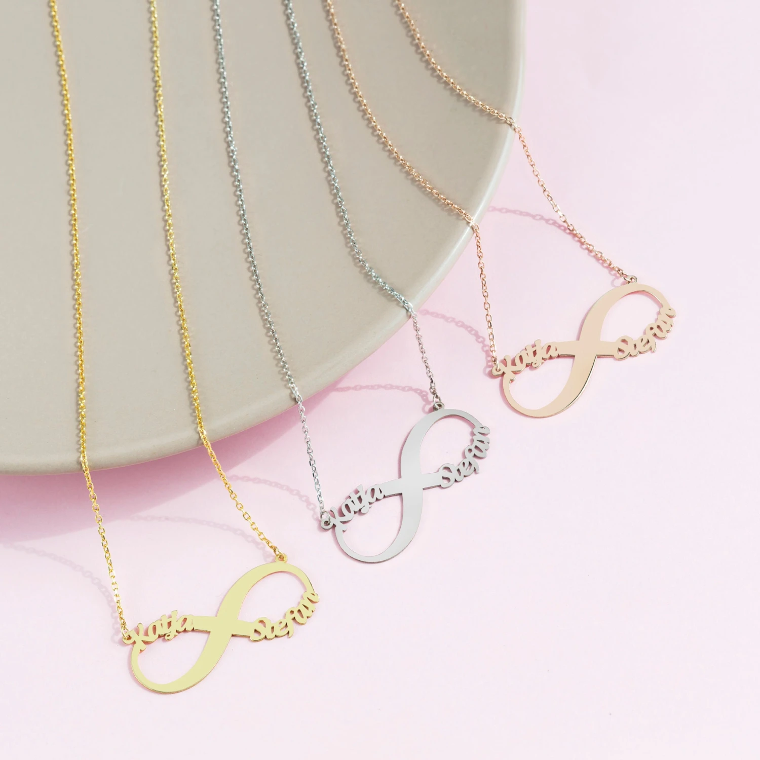 Infinity Name Necklace, Personalized Infinity Necklace, Name Necklace For Women, Couple Name Necklace, Mother's Gift, Christmas Gift 3 Infinity Name Necklace, Personalized Infinity Necklace, Name Necklace For Women, Couple Name Necklace, Mother's Gift, Christmas Gift