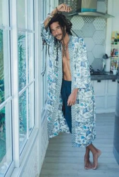 Bohemian Men Silk Kimono ~ White And Blue Silk Kimono Robe For Man ~ Silk Pajama Robe For Men ~ Bathrobe ~ Perfect Christmas Gift For Him 19 Bohemian Men Silk Kimono ~ White And Blue Silk Kimono Robe For Man ~ Silk Pajama Robe For Men ~ Bathrobe ~ Perfect Christmas Gift For Him -Jewellery Paradise il fullxfull.3098609982 sygm