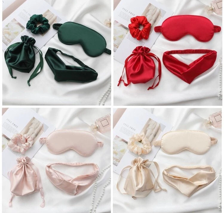 UK Luxury Lavender Silk Eye Mask, Father’s Day Gift From Daughter, Christmas Gift, Eye Mask Mom Sleep Mask Set Of 4. 8 UK Luxury Lavender Silk Eye Mask, Father’s Day Gift From Daughter, Christmas Gift, Eye Mask Mom Sleep Mask Set Of 4. - Image 6