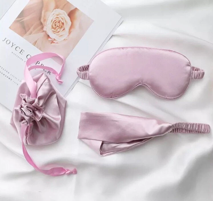 UK Luxury Lavender Silk Eye Mask, Father’s Day Gift From Daughter, Christmas Gift, Eye Mask Mom Sleep Mask Set Of 4. 5 UK Luxury Lavender Silk Eye Mask, Father’s Day Gift From Daughter, Christmas Gift, Eye Mask Mom Sleep Mask Set Of 4. - Image 3