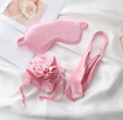 UK Luxury Pink Silk Eye Mask, Father’s Day Gift From Daughter, Christmas Gift, Eye Mask Mom Sleep Mask Set Of 4. -Jewellery Paradise il fullxfull.3217429725 d6j8