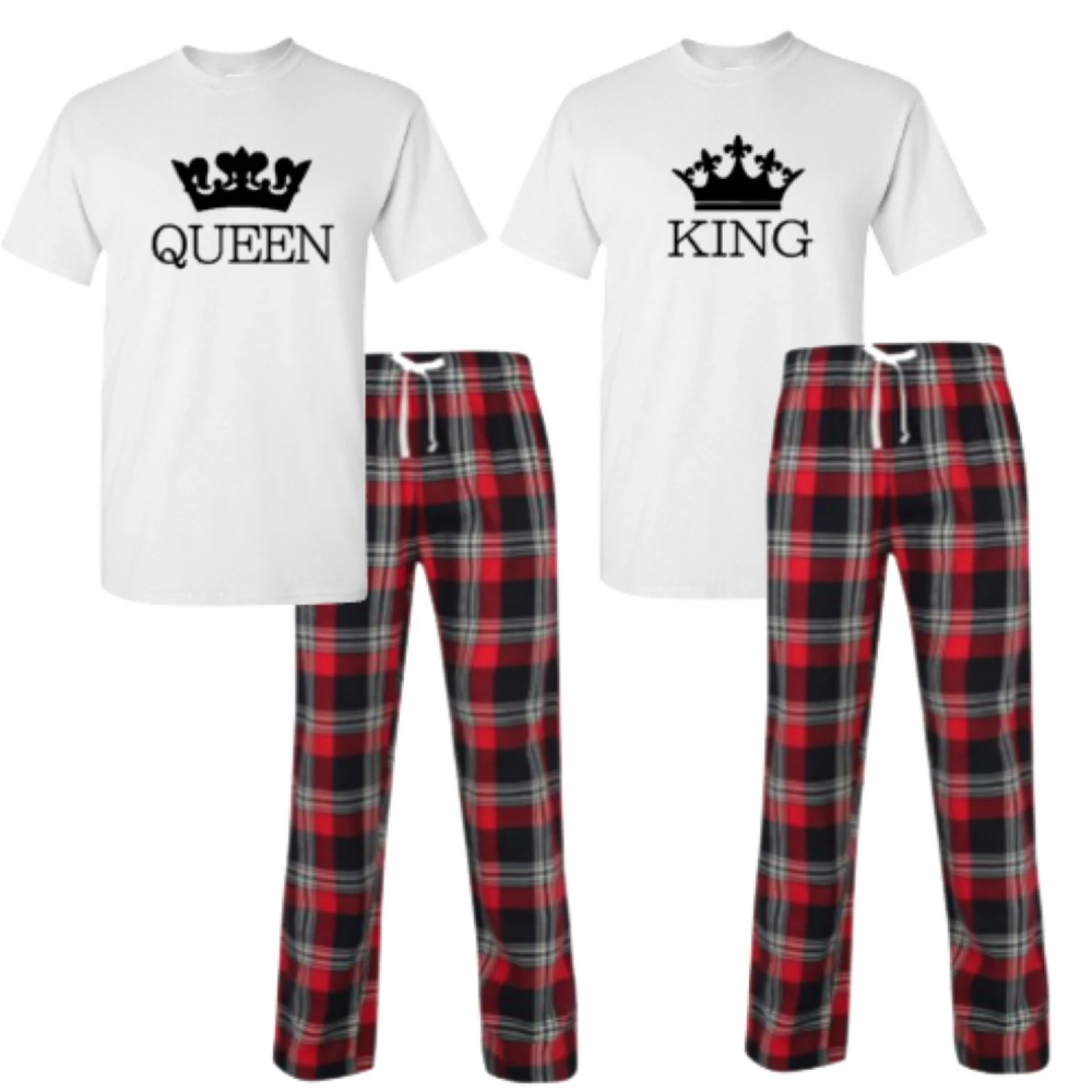 Queen King Pyjamas, Couple Christmas Pyjamas, Matching Pyjamas, New Parents Gift, Parents Pyjamas Pjs 3 Queen King Pyjamas, Couple Christmas Pyjamas, Matching Pyjamas, New Parents Gift, Parents Pyjamas Pjs