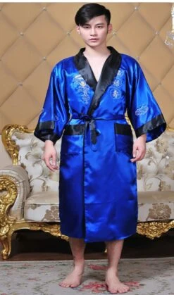 GFM Chinese Mens Or Unisex Dragon Design Dressing Gown Or Kimono - Royal Blue - Christmas Gift 7 GFM Chinese Mens Or Unisex Dragon Design Dressing Gown Or Kimono - Royal Blue - Christmas Gift -Jewellery Paradise il fullxfull.3250807208 6997
