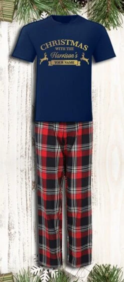 Personalised Christmas Pyjamas Matching Family Name Pajamas Red Tartan Loungewear Adult Christmas Eve Box Gift 14 Personalised Christmas Pyjamas Matching Family Name Pajamas Red Tartan Loungewear Adult Christmas Eve Box Gift -Jewellery Paradise il fullxfull.3269783500 kkab