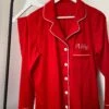 Personalised Embroidered Adults Christmas Red Pyjama Set With White Piping -Jewellery Paradise il fullxfull.3282972790 q2wb